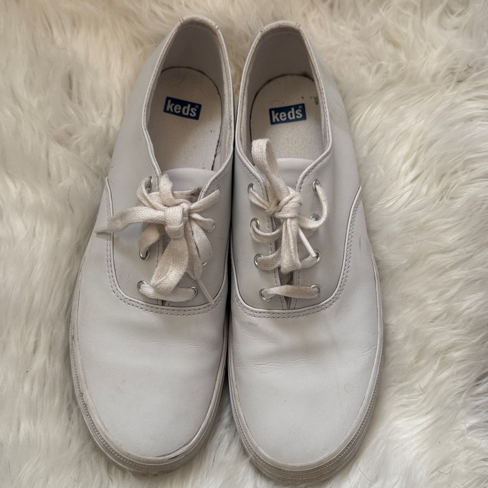 White Leather KEDS